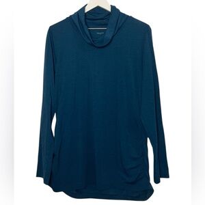 Duluth Trading Co Women’s Wool Blend Base Layer L Blue Long Sleeve Outdoor Hike